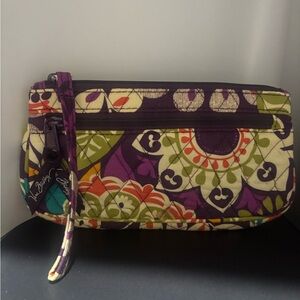 Vera Bradley Multicolor Floral Clutch and Cosmetic bag bundle.